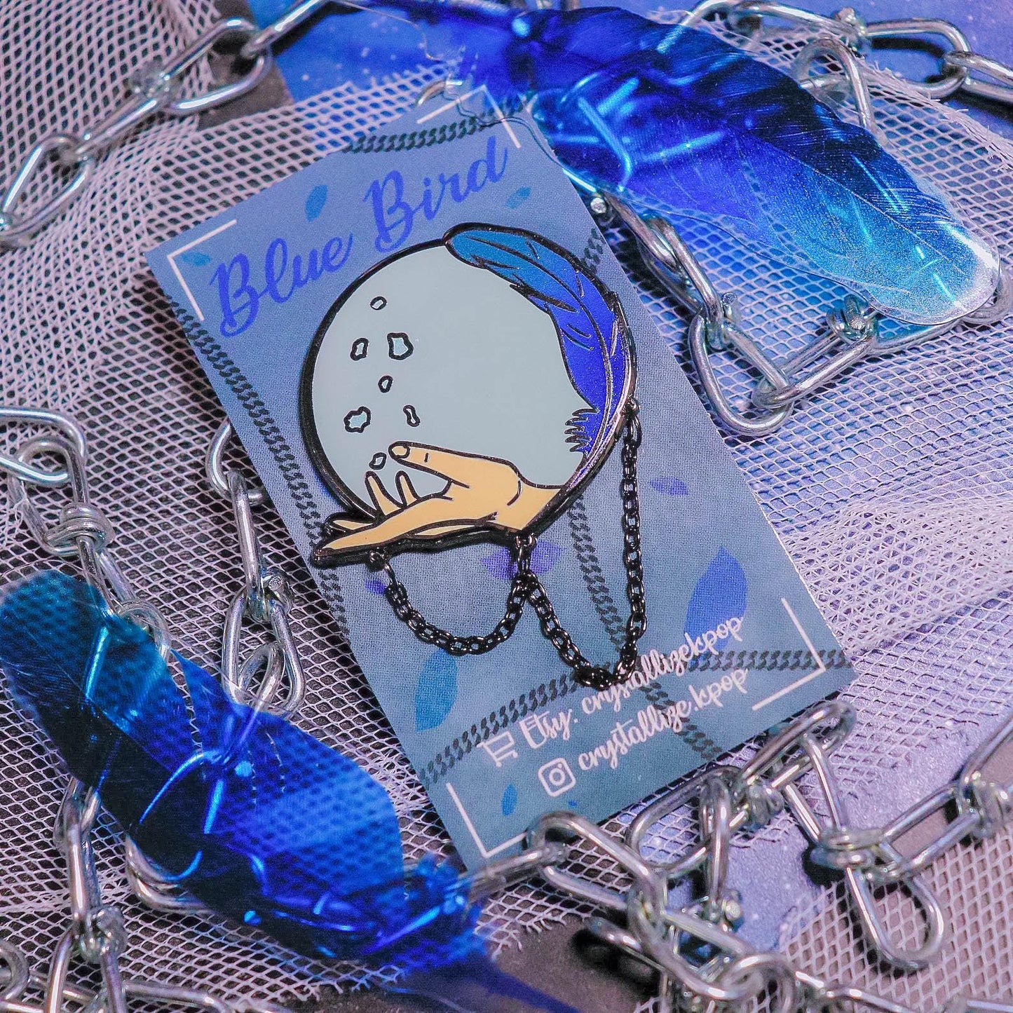 Blue Bird Enamel Pin