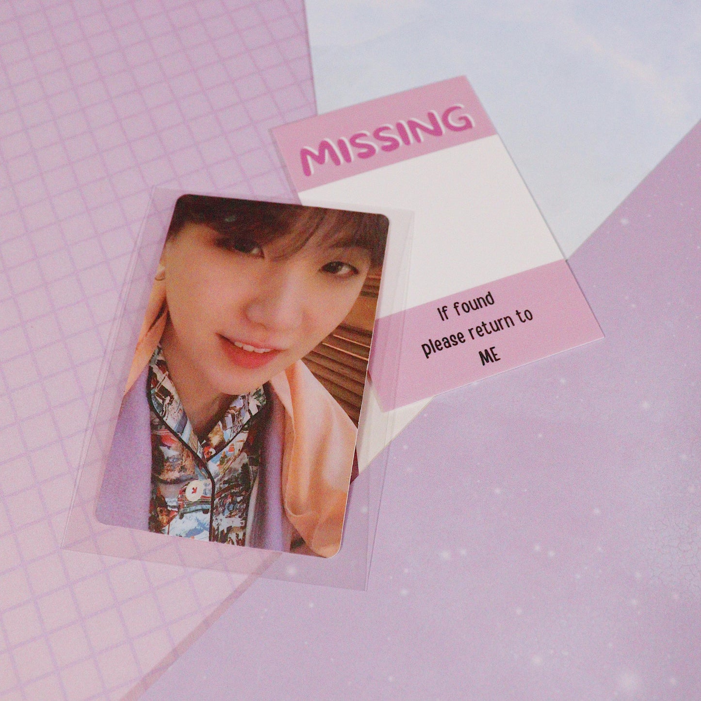 Missing Photocard Place Holder - DIGITAL DOWNLOAD | Purple
