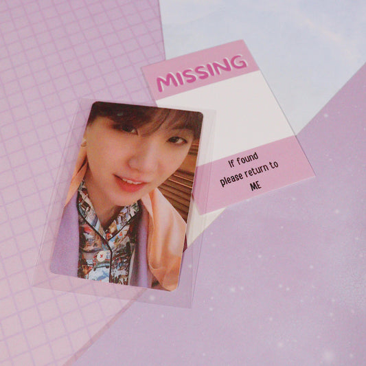 Missing Photocard Place Holder - DIGITAL DOWNLOAD | Purple