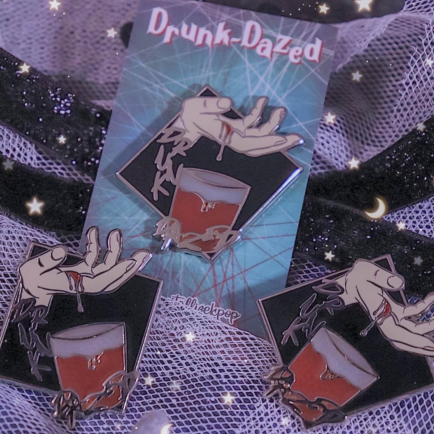 Drunk-Dazed Enamel Pin