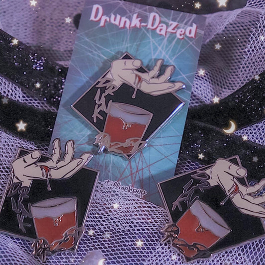 Drunk-Dazed Enamel Pin