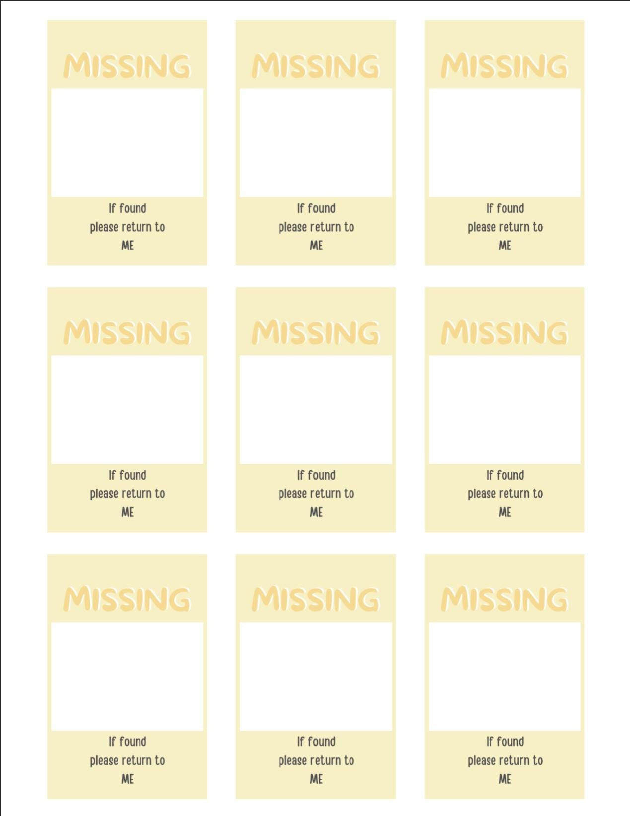 Missing Photocard Place Holder - DIGITAL DOWNLOAD | Yellow