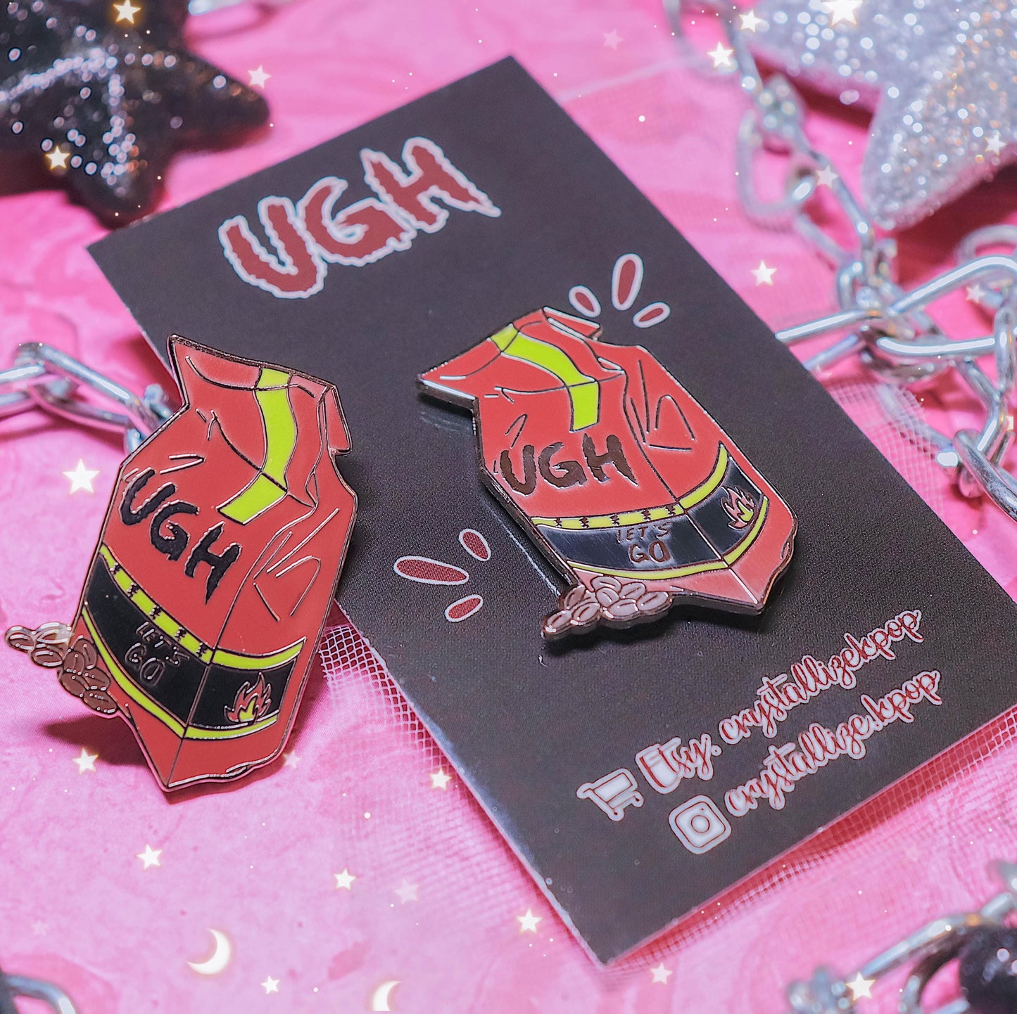 DISCOUNTED Zero O' Clock & UGH! Enamel Pin Bundle