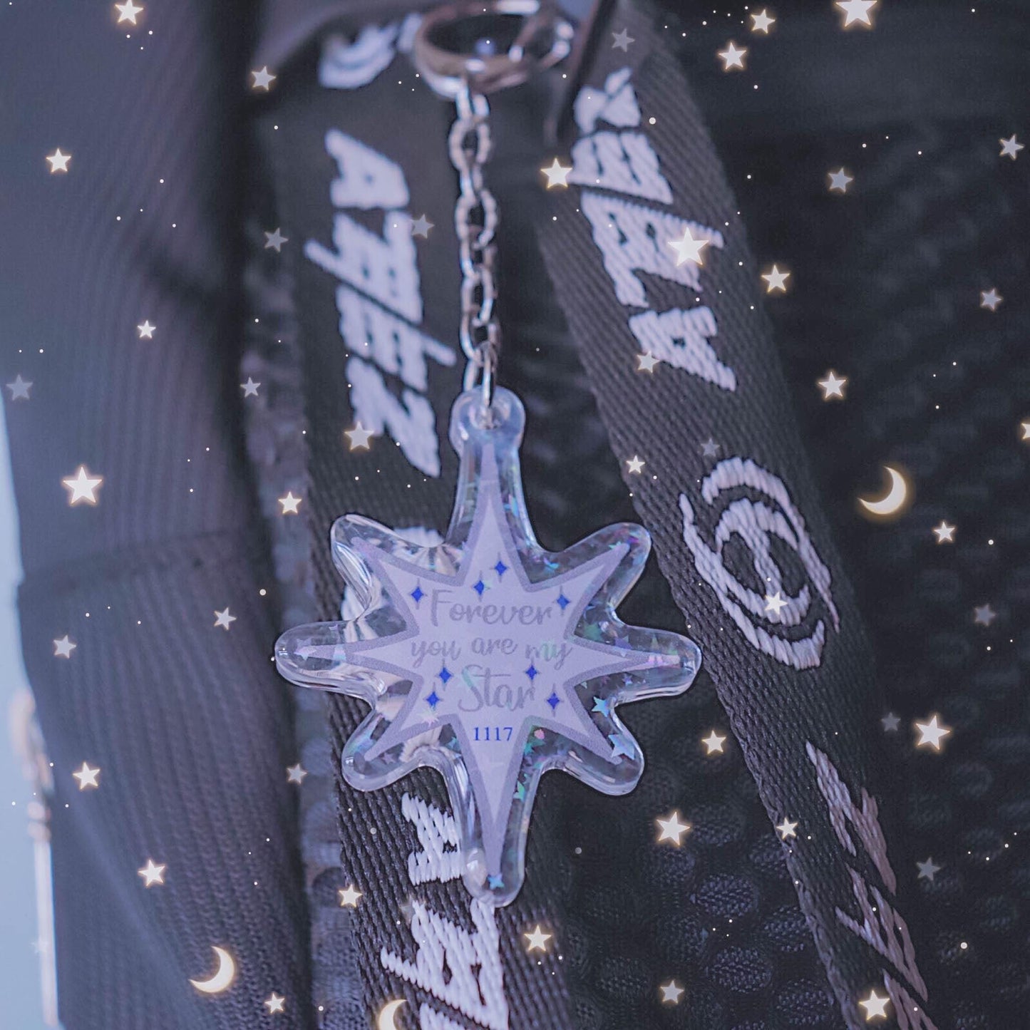 Forever Star Acrylic Keychain