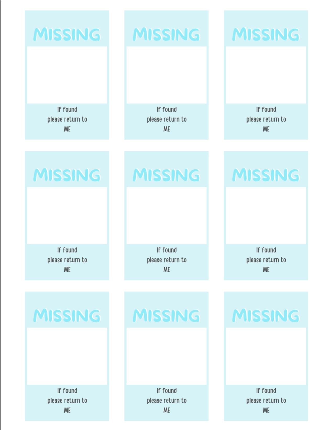 Missing Photocard Place Holder - DIGITAL DOWNLOAD | Blue