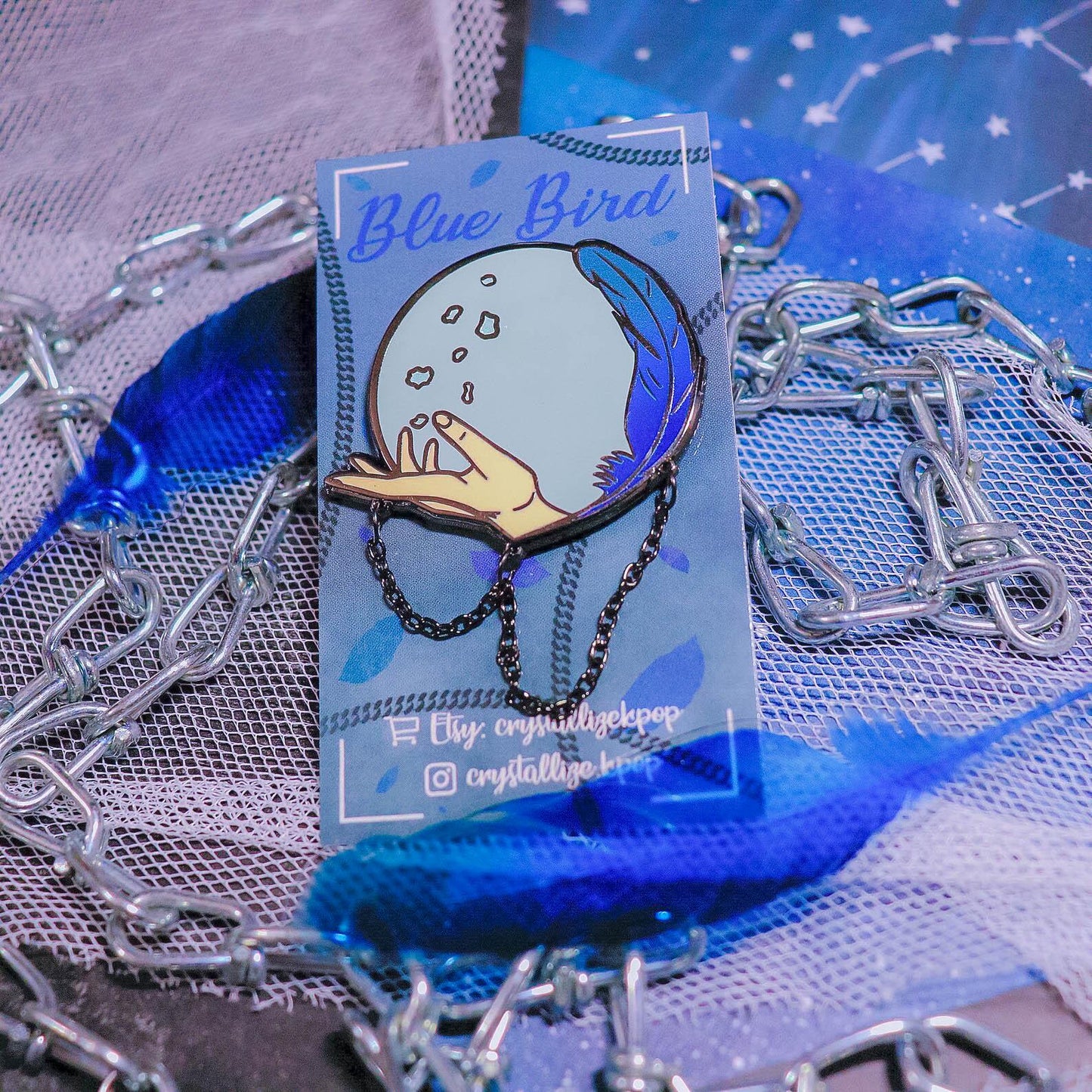 Blue Bird Enamel Pin