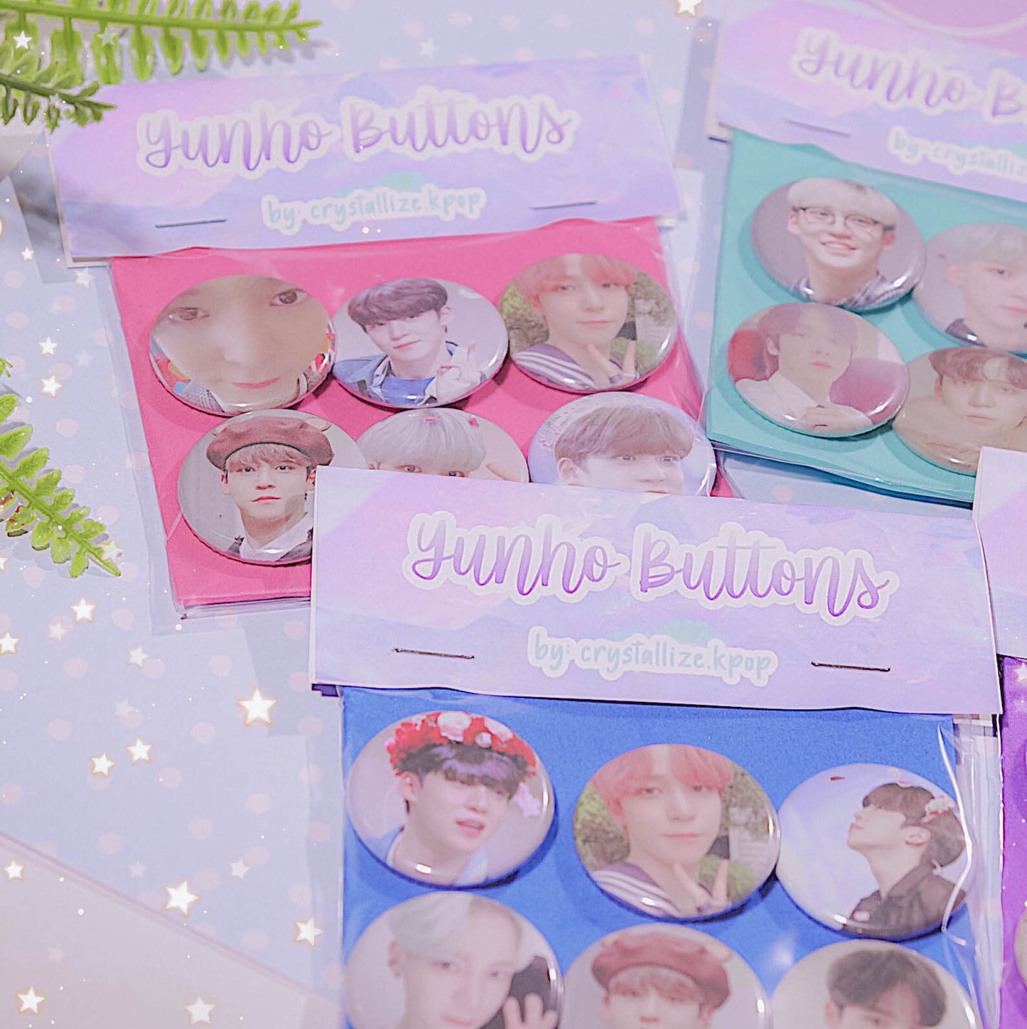 crystallizekpop - ATEEZ - Yunho Bias Button Pack