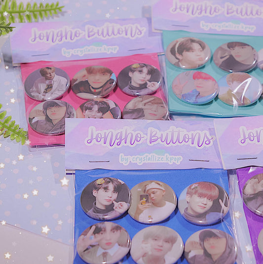 crystallizekpop - ATEEZ - Jongho Bias Button Pack
