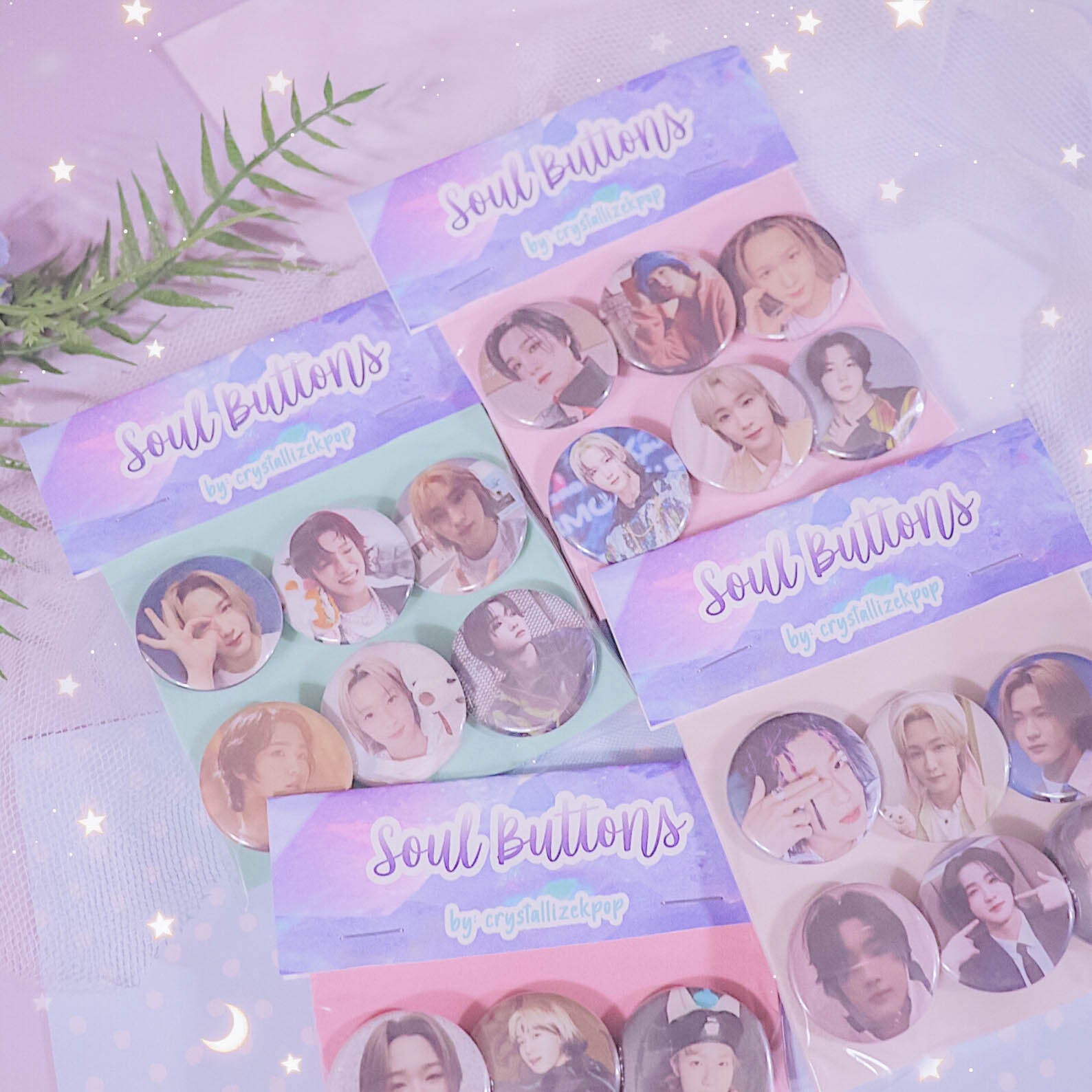 crystallizekpop - P1Harmony - Soul Bias Button Pack