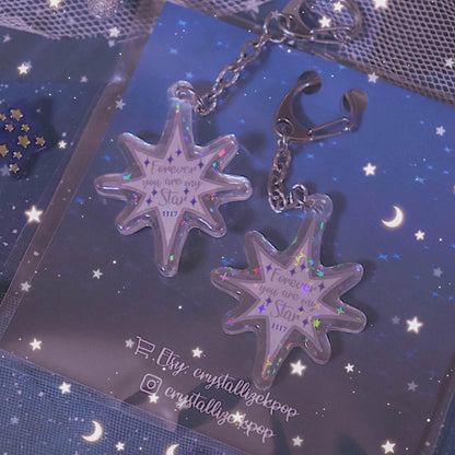 Forever Star Acrylic Keychain