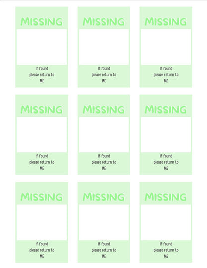 Missing Photocard Place Holder - DIGITAL DOWNLOAD | Green