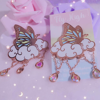Fly High Enamel Pin