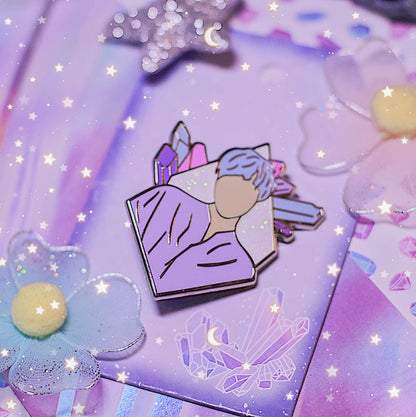 DISCOUNTED Crystallized Bangtan - Yoongi Enamel Pin