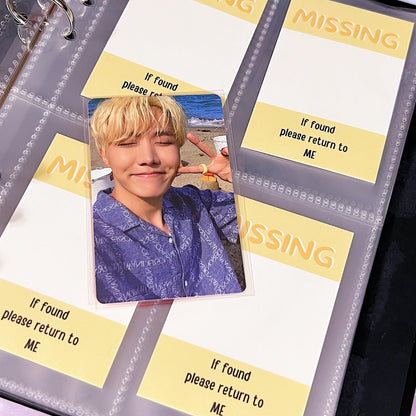 Missing Photocard Place Holder - DIGITAL DOWNLOAD | Yellow