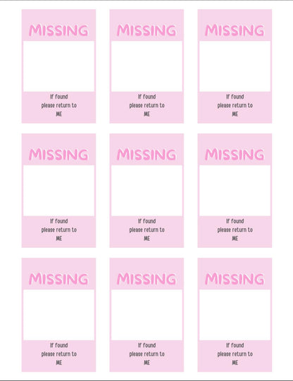 Missing Photocard Place Holder - DIGITAL DOWNLOAD | Pink