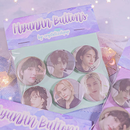 crystallizekpop - Stray Kids - Hyunjin Bias Button Pack