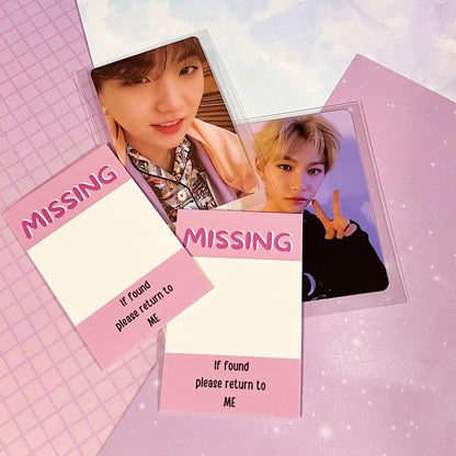 Missing Photocard Place Holder - DIGITAL DOWNLOAD | Purple