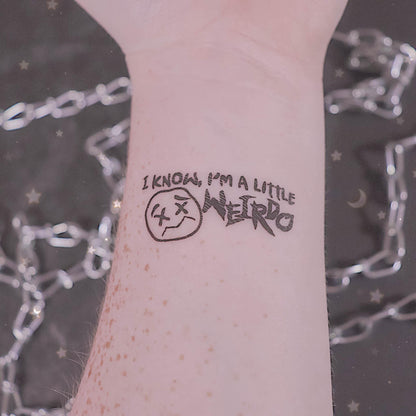 WEIRDO Temporary Tattoo