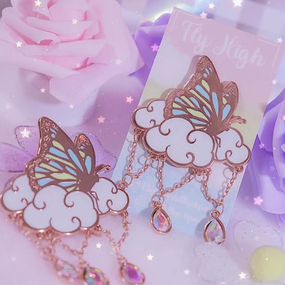 Fly High Enamel Pin