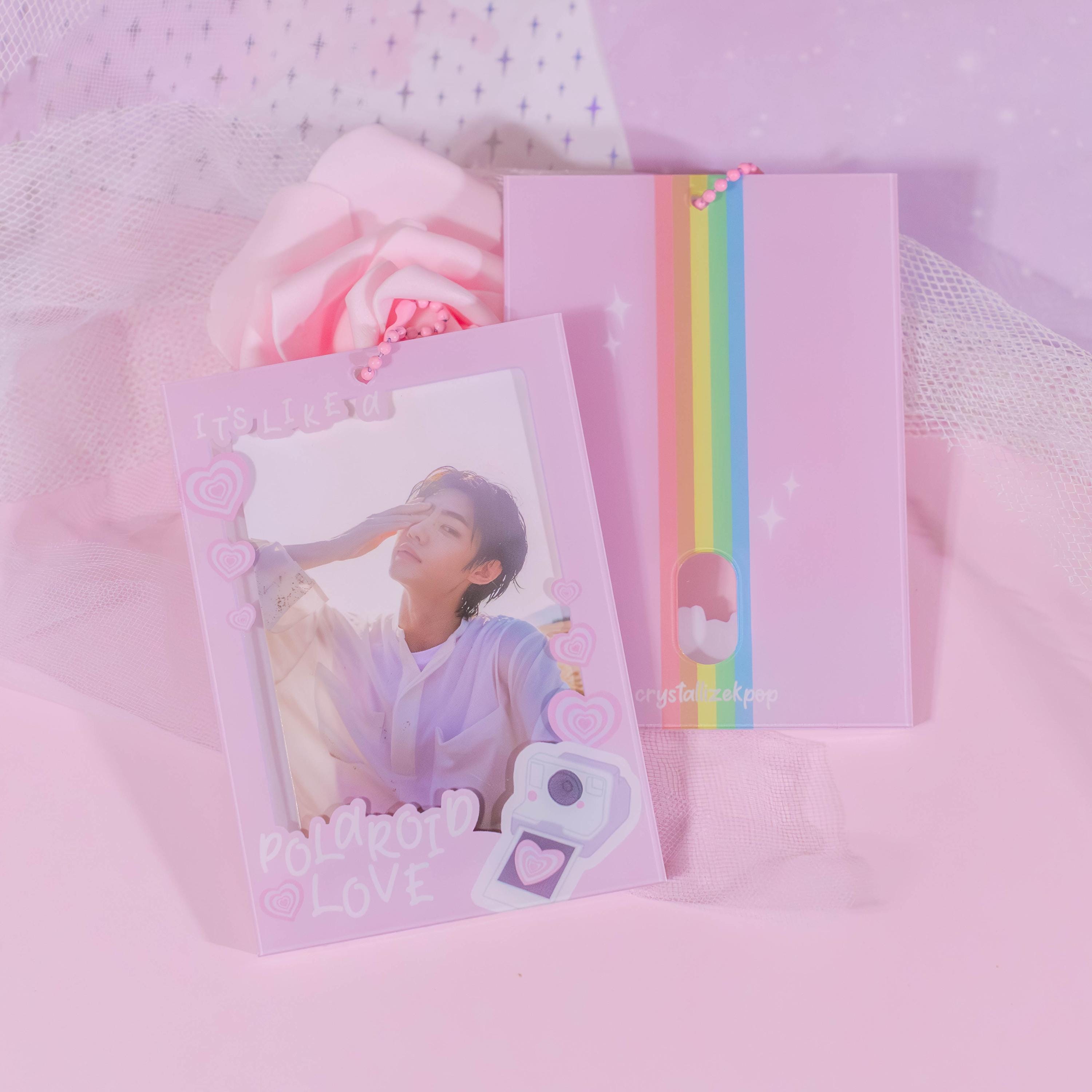 1970's Vibe Photocard Holder - Polaroid Love Inspired