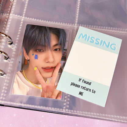 Missing Photocard Place Holder - DIGITAL DOWNLOAD | Blue