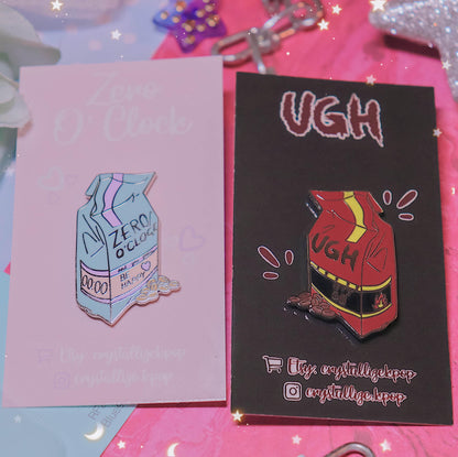 DISCOUNTED Zero O' Clock & UGH! Enamel Pin Bundle