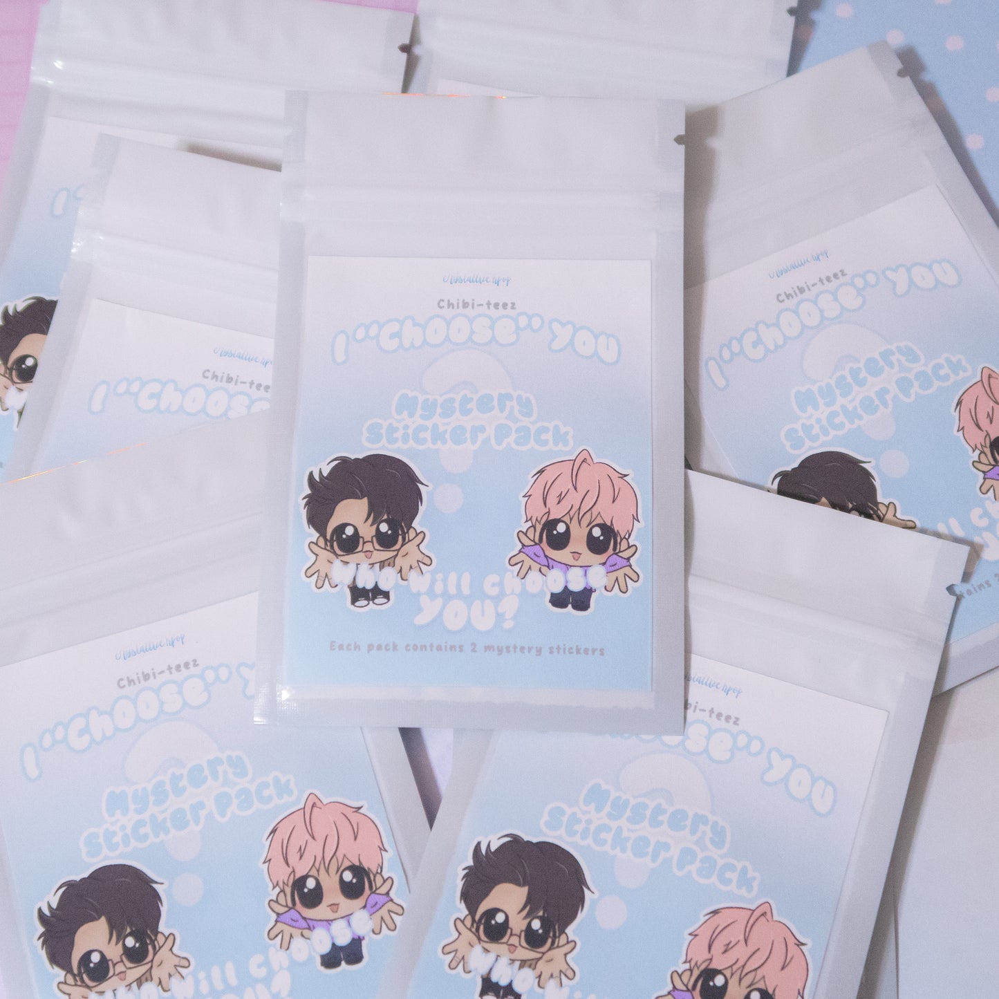 I "Choose" You Chibi-teez Mystery Sticker Pack