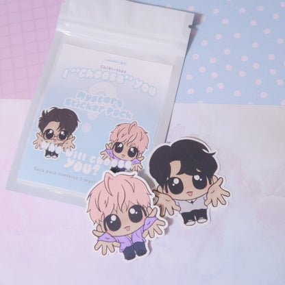 I "Choose" You Chibi-teez Mystery Sticker Pack