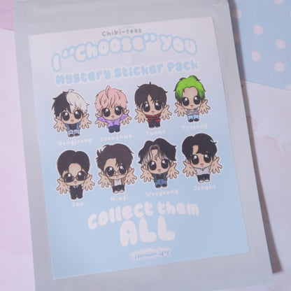 I "Choose" You Chibi-teez Mystery Sticker Pack
