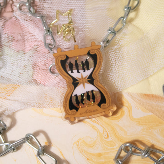 New World Glitter Shaker Keychain