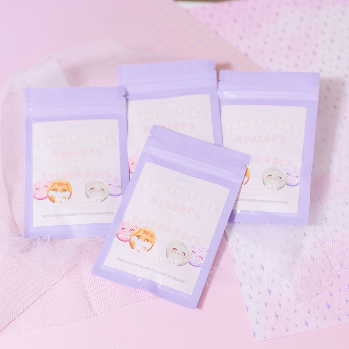 Squish-teez Mystery Button Pack