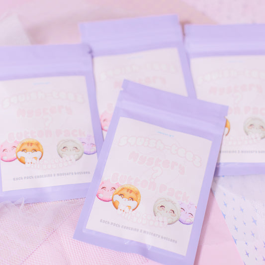 Squish-teez Mystery Button Pack