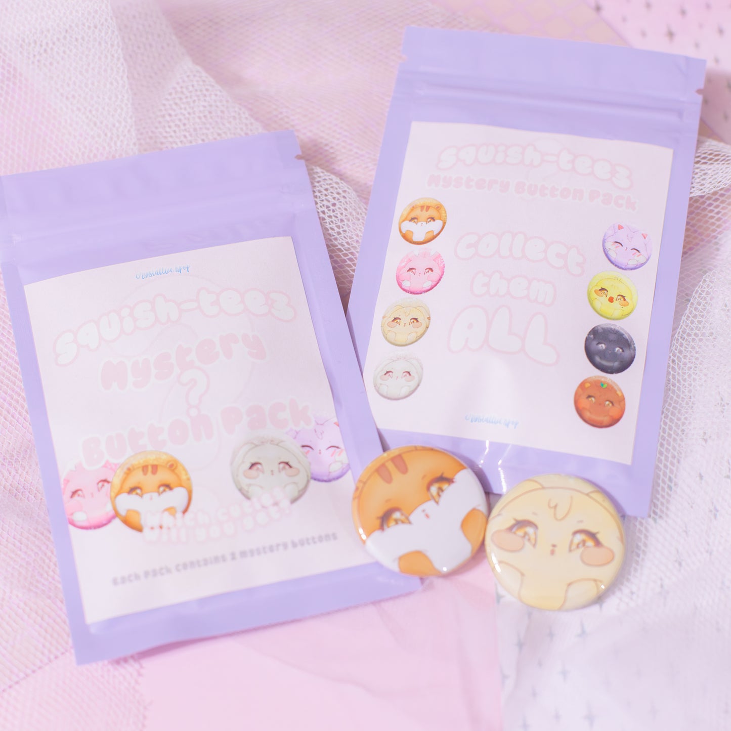 Squish-teez Mystery Button Pack