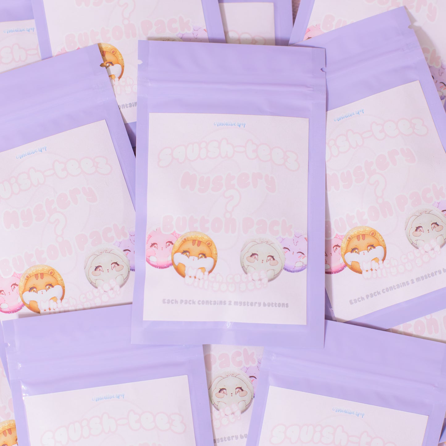 Squish-teez Mystery Button Pack