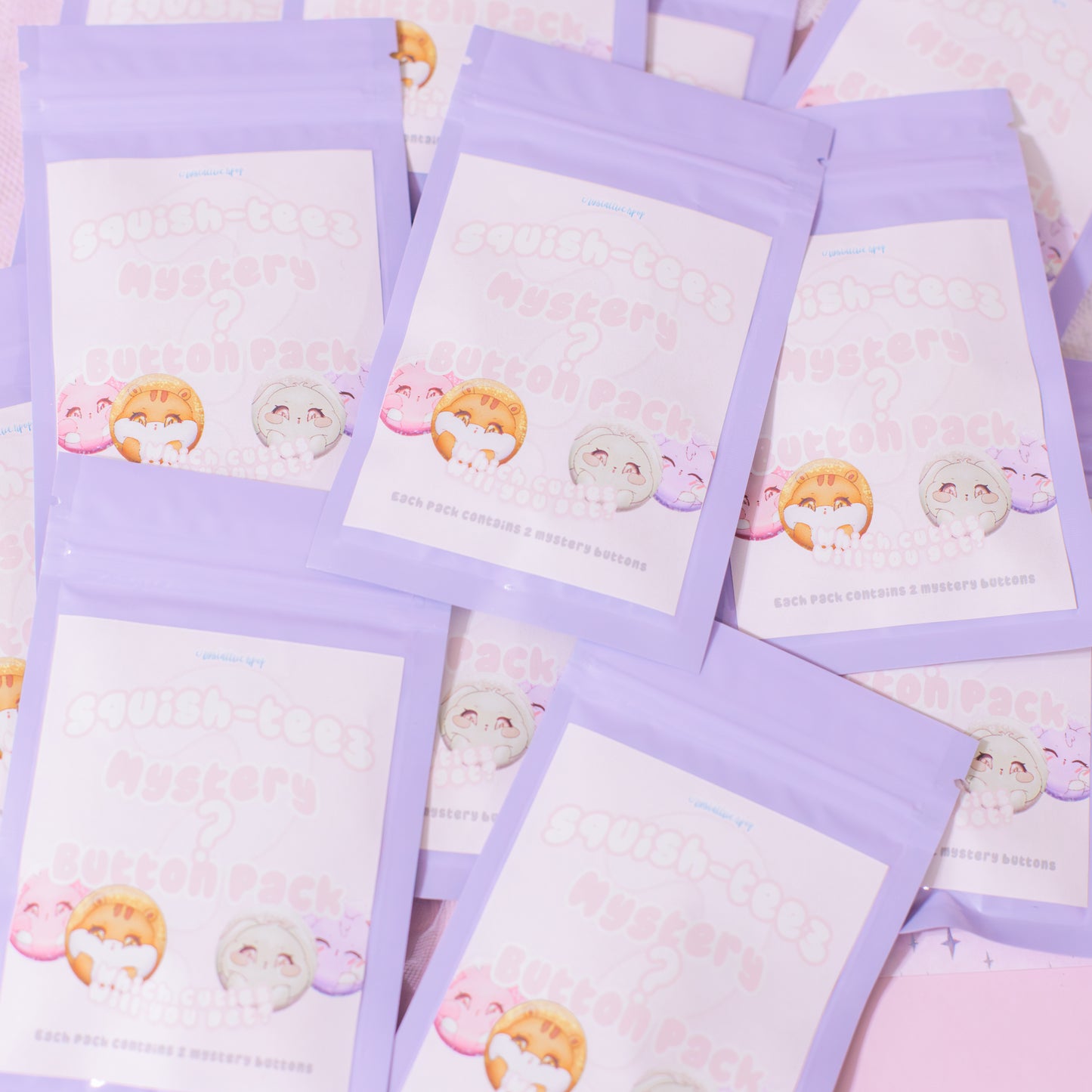 Squish-teez Mystery Button Pack
