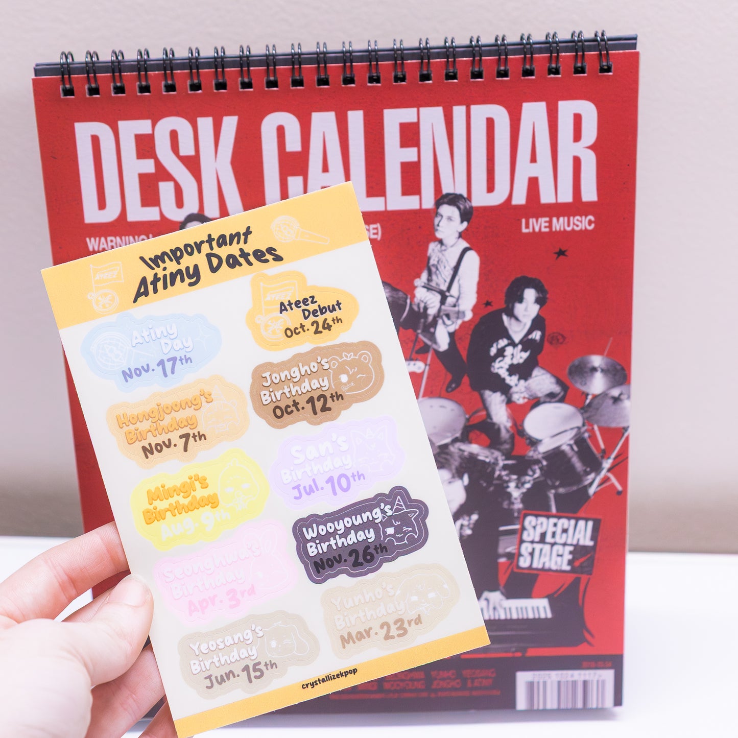 Important Atiny Dates Sticker Sheet