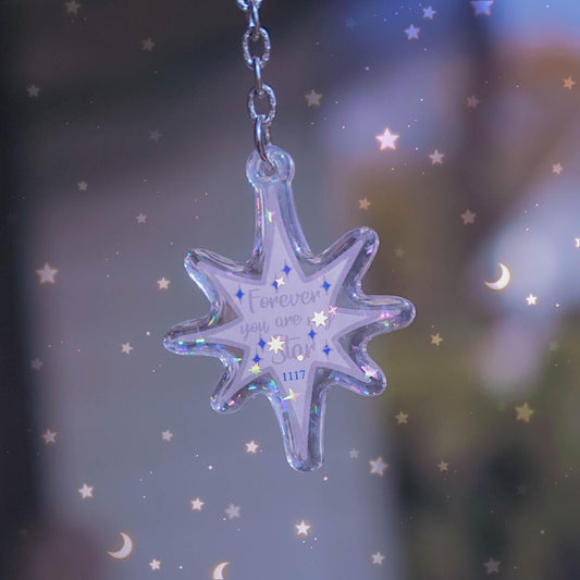 Forever Star Acrylic Keychain
