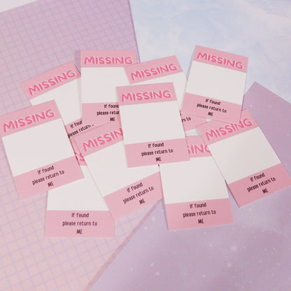 Missing Photocard Place Holder - DIGITAL DOWNLOAD | Pink