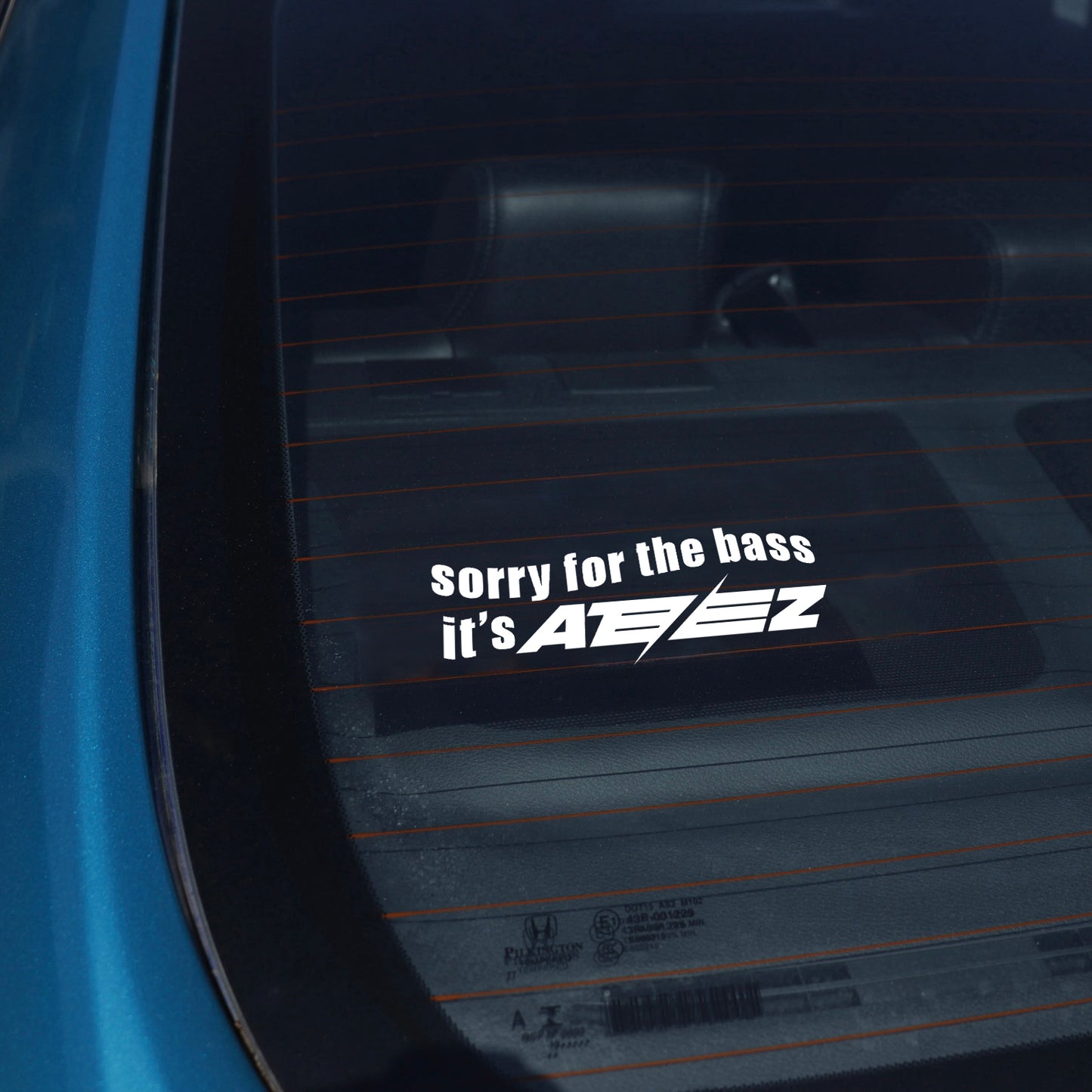 Sorry for the bass it's... Window Decal