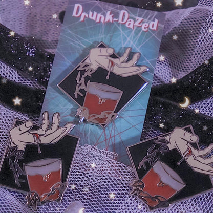 Drunk-Dazed Enamel Pin