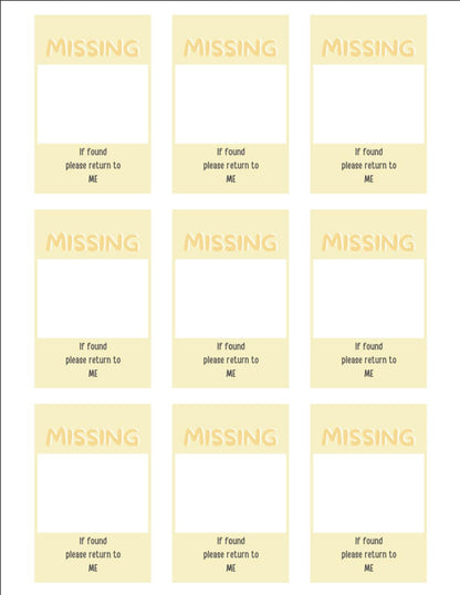 Missing Photocard Place Holder - DIGITAL DOWNLOAD | Yellow