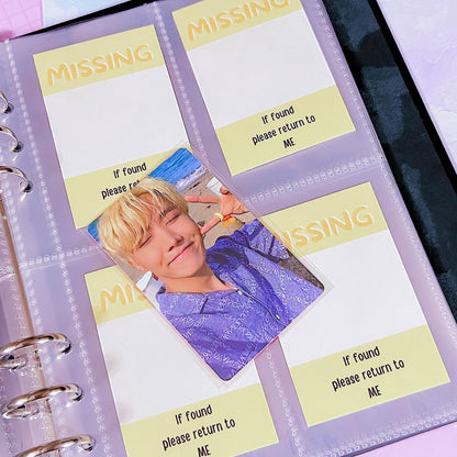 Missing Photocard Place Holder - PHYSICAL ITEM