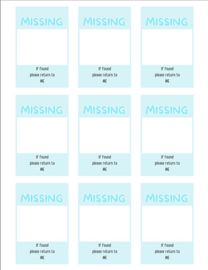 Missing Photocard Place Holder - DIGITAL DOWNLOAD | Blue